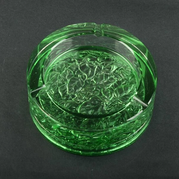 Green Glass Ashtray