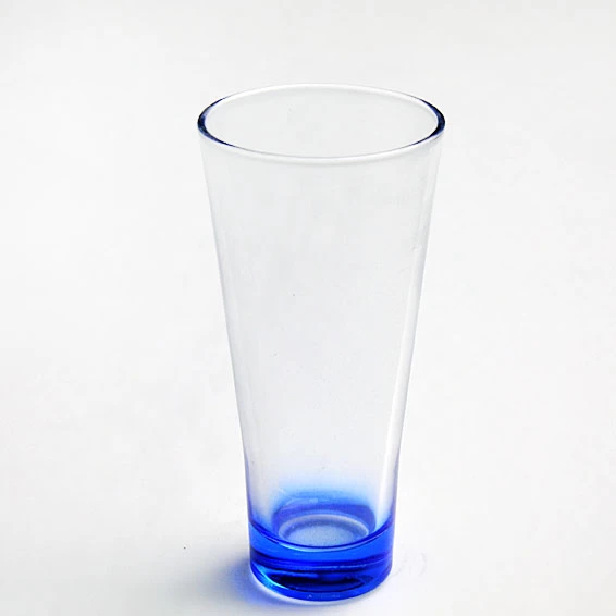 Colored glass cup