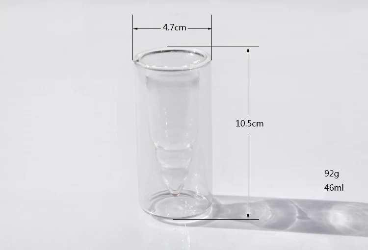 2016 new popular personalized glass beer mug double walled beer glass creative shot glass wholesale