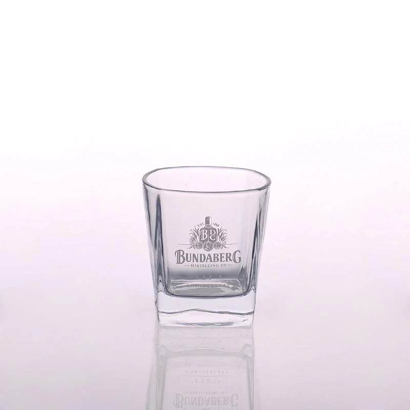 whiskey glasses with logo