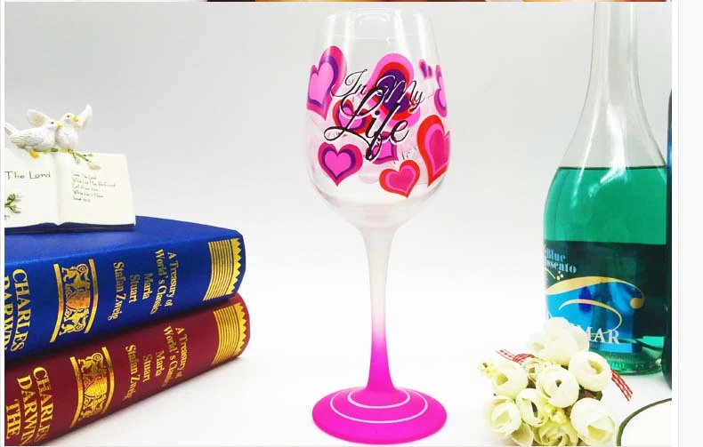 painted wine glass