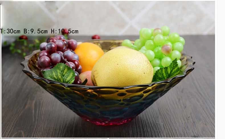 Glass fruit bowl set,glass plate and glass fruit bowls wholesale