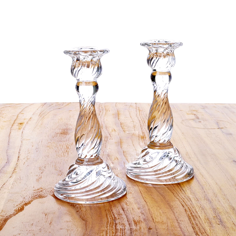  white candle holders