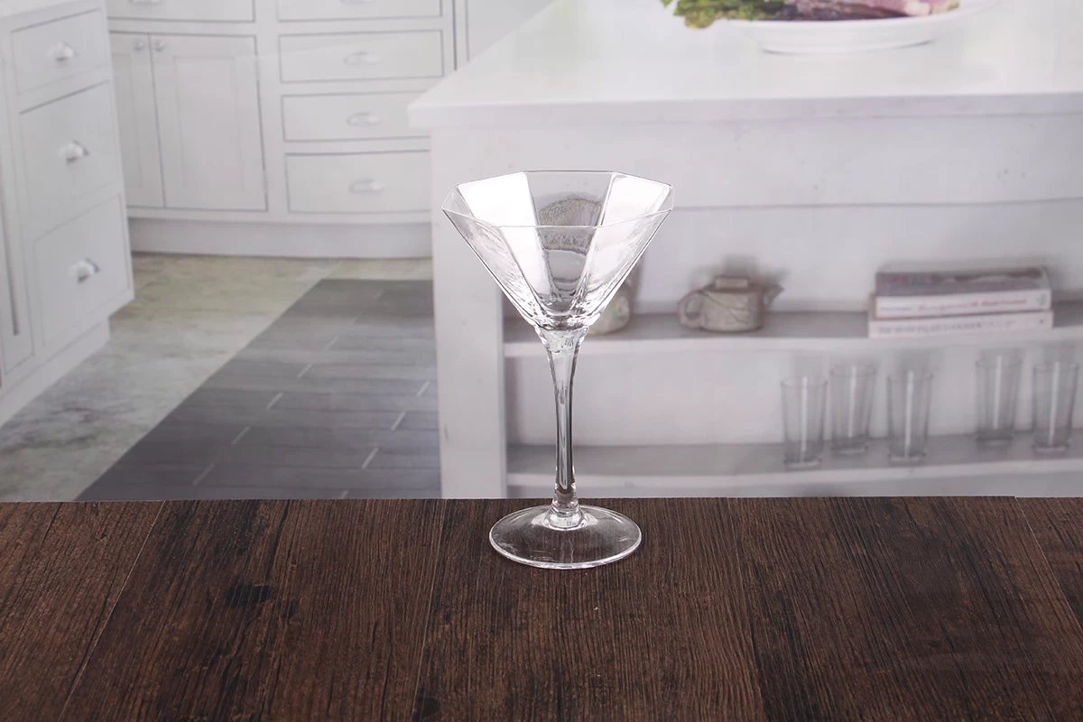 octagon cocktail glass set