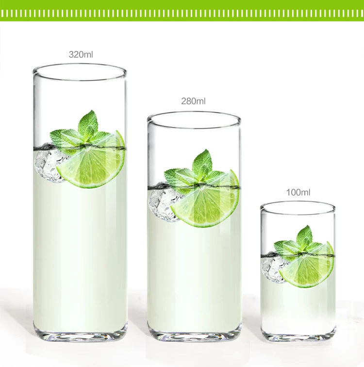 clear glass cups