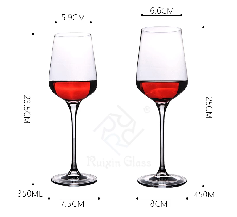 08 Wholesale Factory Price Custom Goblet Bohemia Wine Glass Bulk Crystal Wine Glasses