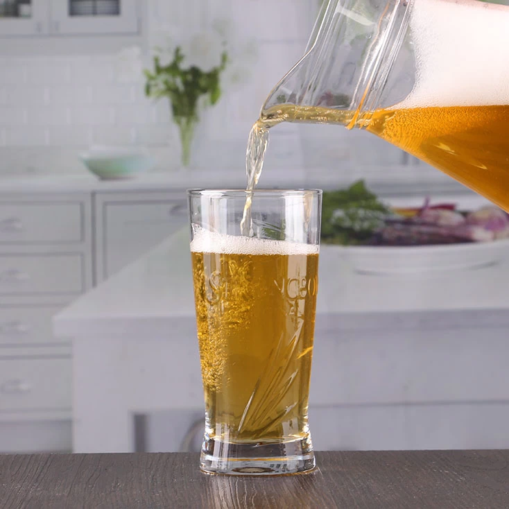 12 Unzen Beer Brille Glas individuell Brille Glas behandelt Bier Gläser Großhandel