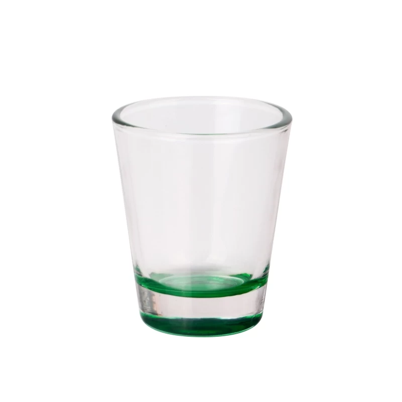 2 أوقية ثقيلة السفلى السفلى من المشروبات الكحولية كوب زجاجي شفافة مخصصة الشعار النظارات