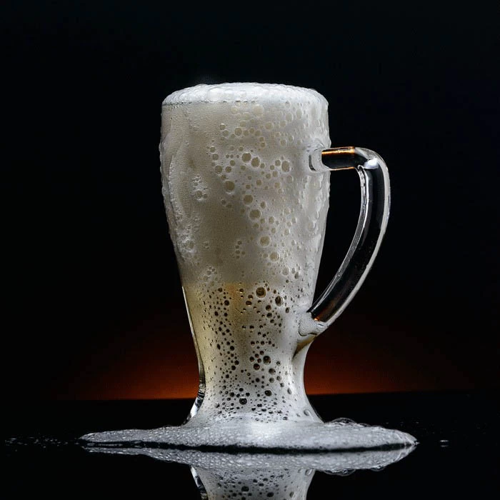 400ML الزجاج المقاوم للحرارة البيرة القدح مع مقابض