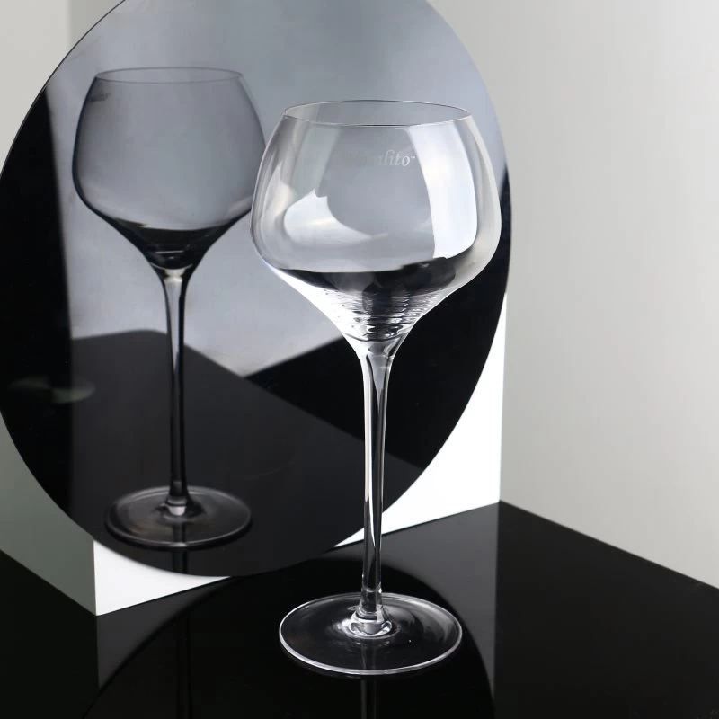 500ml lead-free crystal long stem Bordeaux Burgundy Clear Tasting red and white wine glasses modern champagne glassware