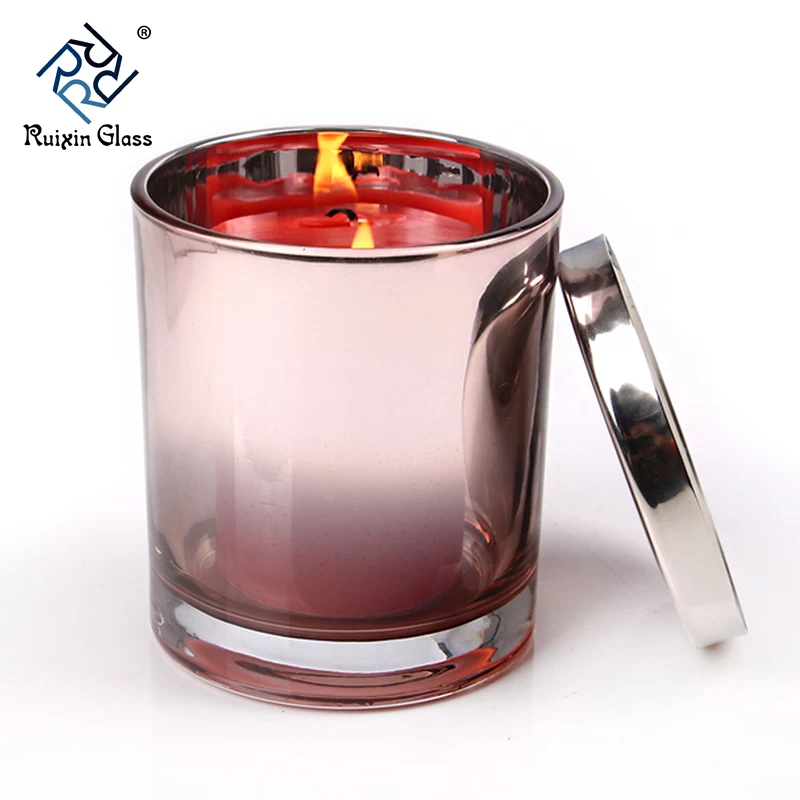 CD068 Eco Friendly Glass Candle holder Custom Candle Jar Supplier