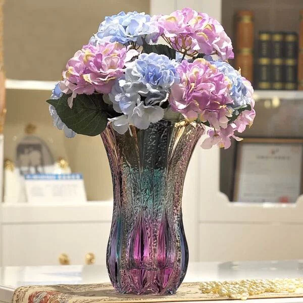 الصين المزهريات المزخرفة شعبية ملونة الزجاج والمزهريات، المزهريات الزجاجية للبيع