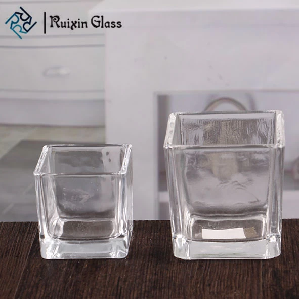 Clear square glass candle holders navy blue square votive candle holders wholesale