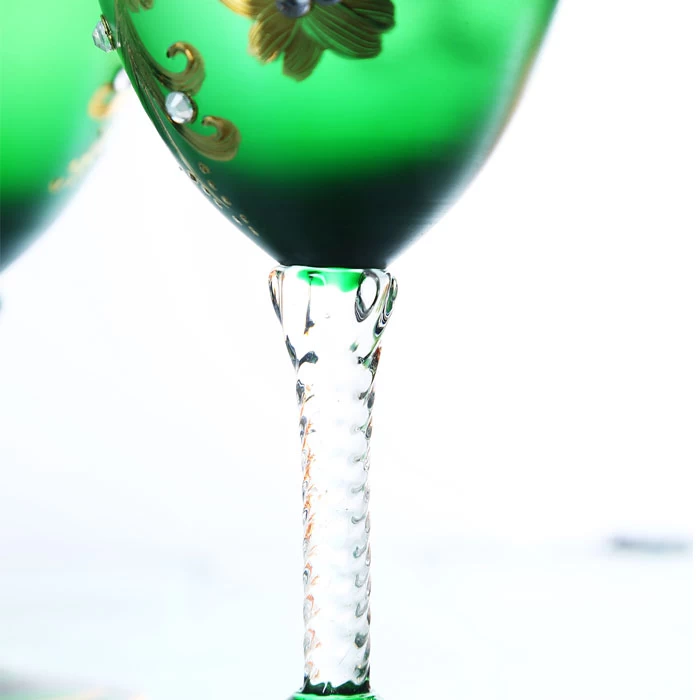 Decorated wine glasses gifts supplier hand painted wine glass and glass decanters wholesale