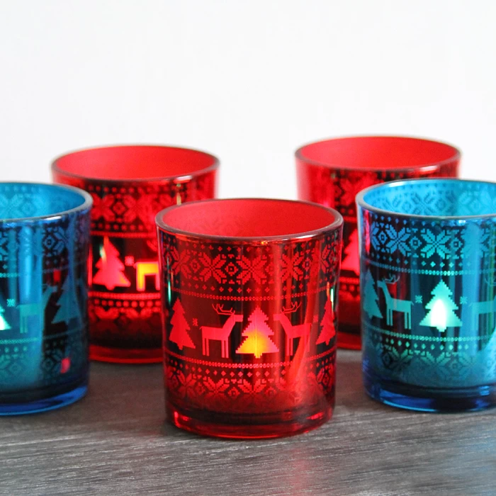 Dekorative Kerzenhalter können moderne Kerzenhalter lasergravierte Designs anpassen