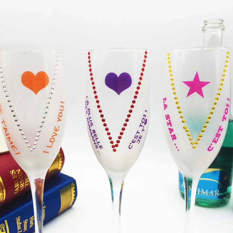 Pretty wine glasses champagne cups and art wine glasses manufacturer