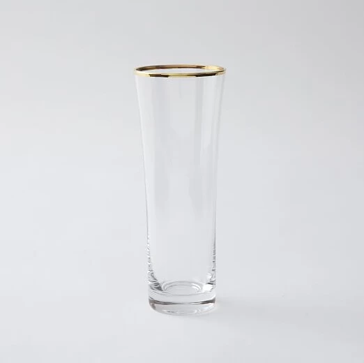 شنتشن الأواني الزجاجية المورد الزجاج شرب كوب مع حافة الذهب
