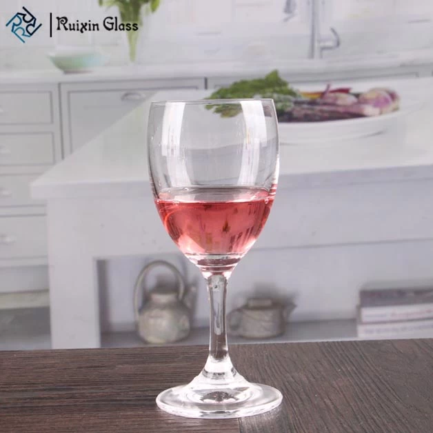 Wholesale 200ml crystal goblet short stem wine glass set of two wine glasses