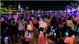 Silent Disco Party in summer