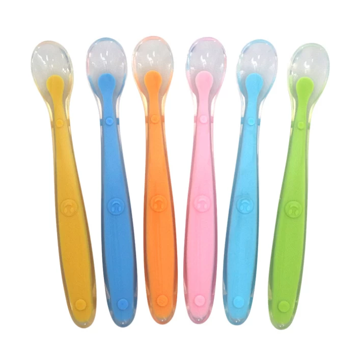 China Baby Spoons Soft Silicone Baby Spoon Set for Feeding Hersteller