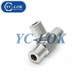 China 1/8 inch branch tee fittings with swivel nut manufacturer
