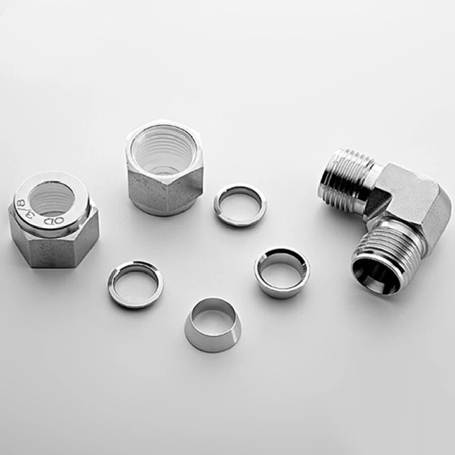 Çin 10 Hot Sale 90 Degree Stainless Steel Tube Elbow Connector For Pipe Fttings üretici firma