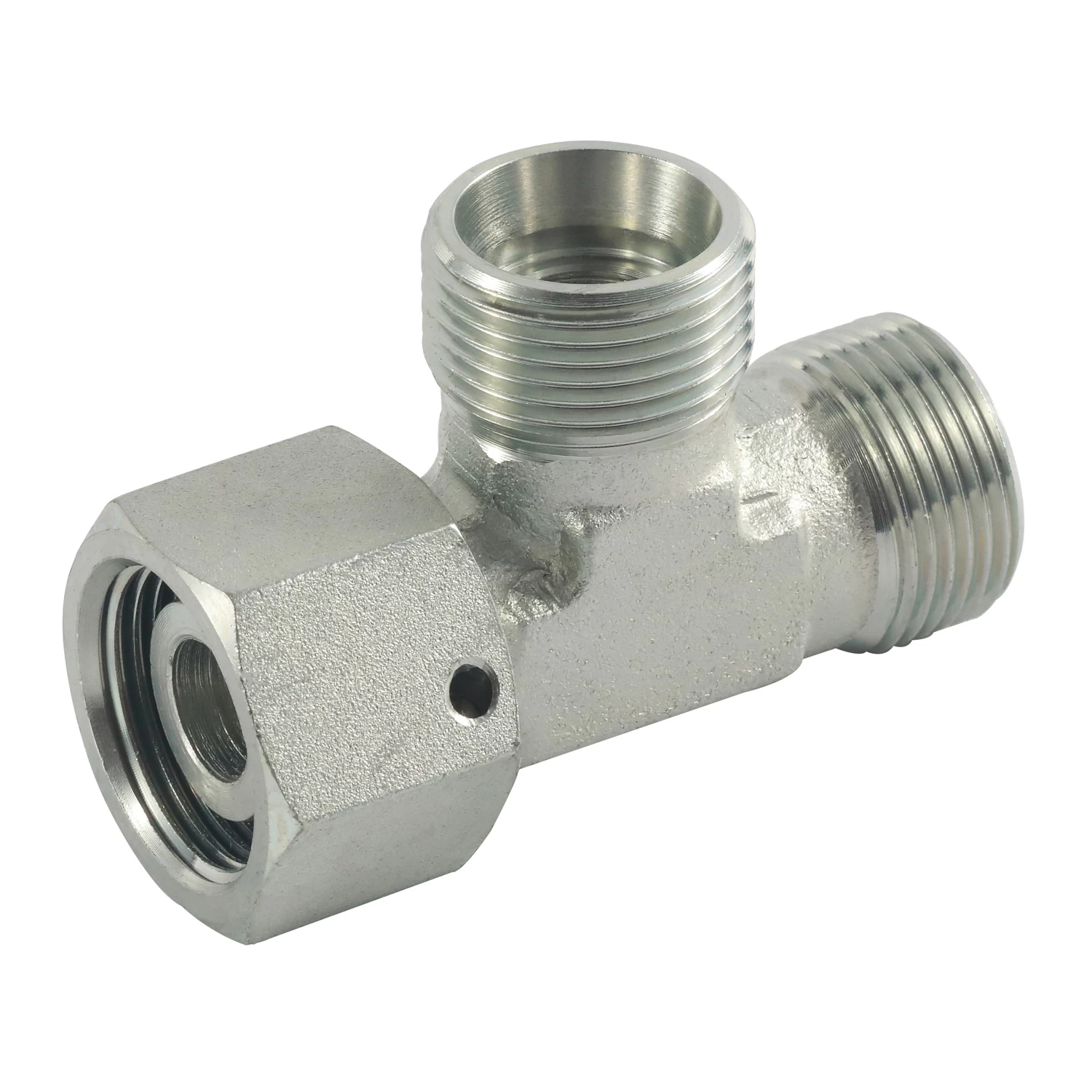 China CC run tee fittings with swivel nut tube fittings manufacturer