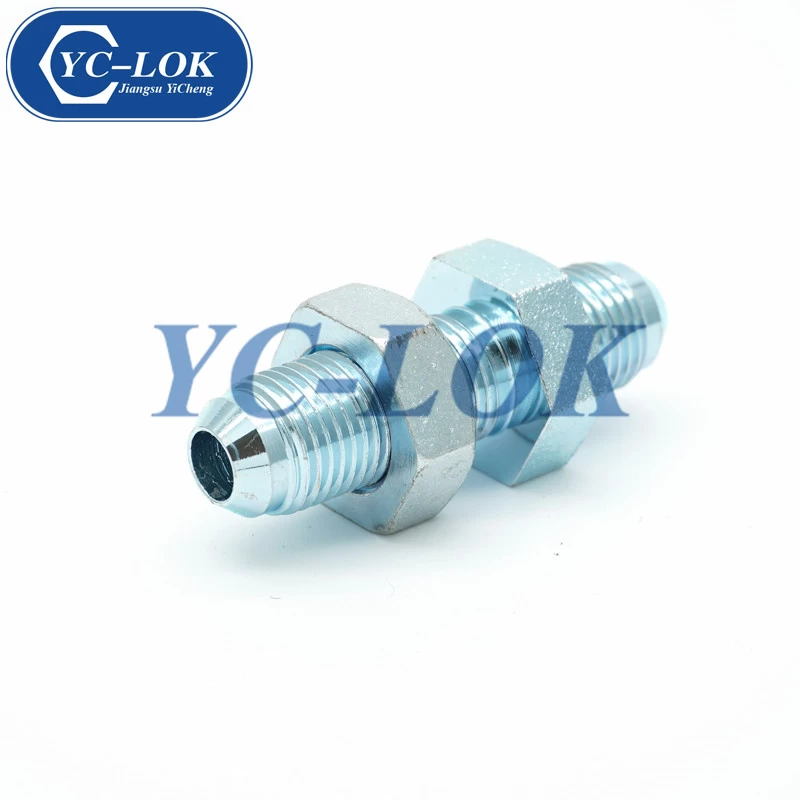 China Carbon steel instrument BSP male seat bulkhead fittings manufacturer