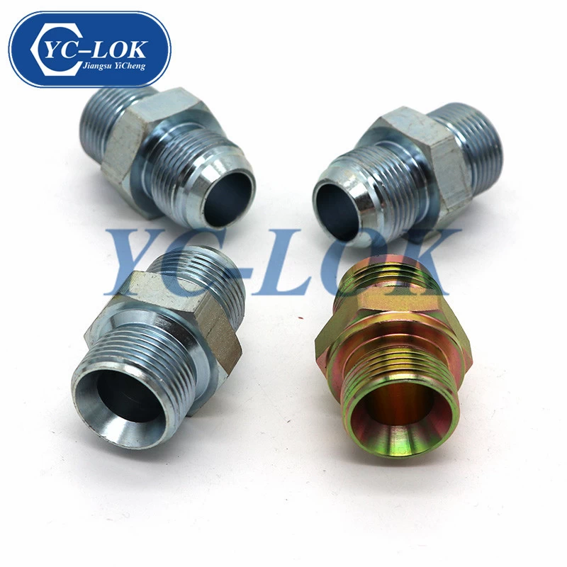 China Color Zinc planted hydraulic hose adapter fitting manufacturer