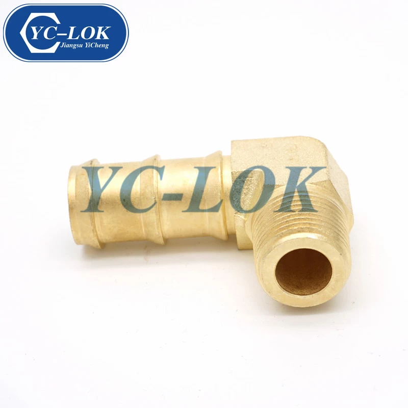 China High pressure 9000 psi brass 90 degrees elbow hose adapter fittings manufacturer