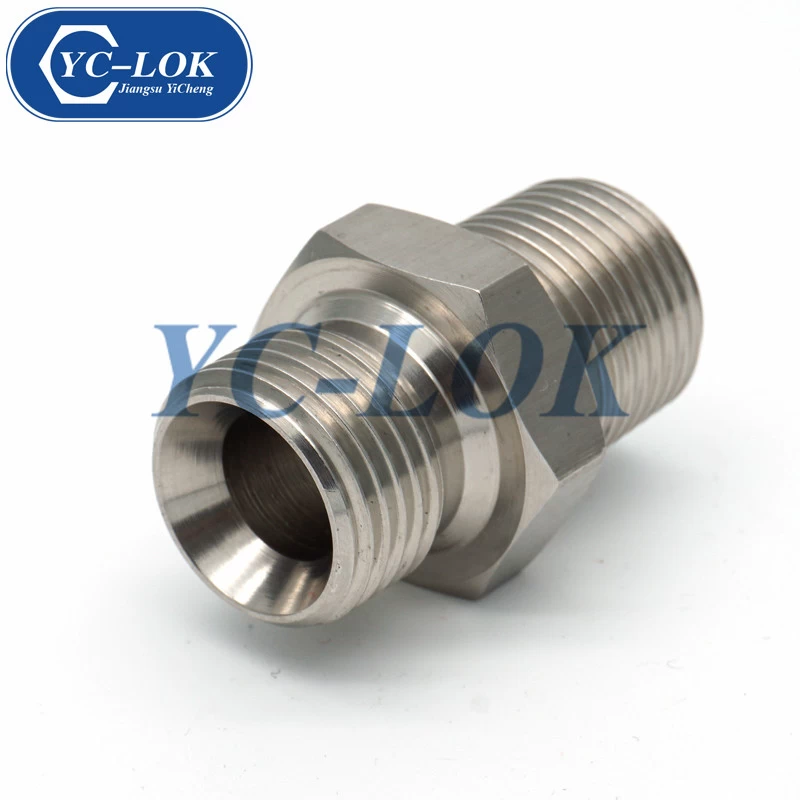 China High pressure up to 9000 psi JIC straight male 74 degrees cone tube adapter manufacturer