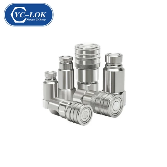 China ISO Flat Face Hydraulic Quick Connect Coupler for Agriculture Industry manufacturer