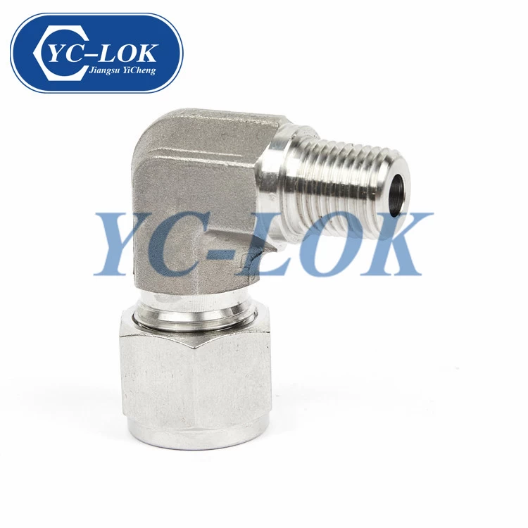 China Male Equal Hexagon 90 Degree Swivel Elbow Tube Adapter manufacturer