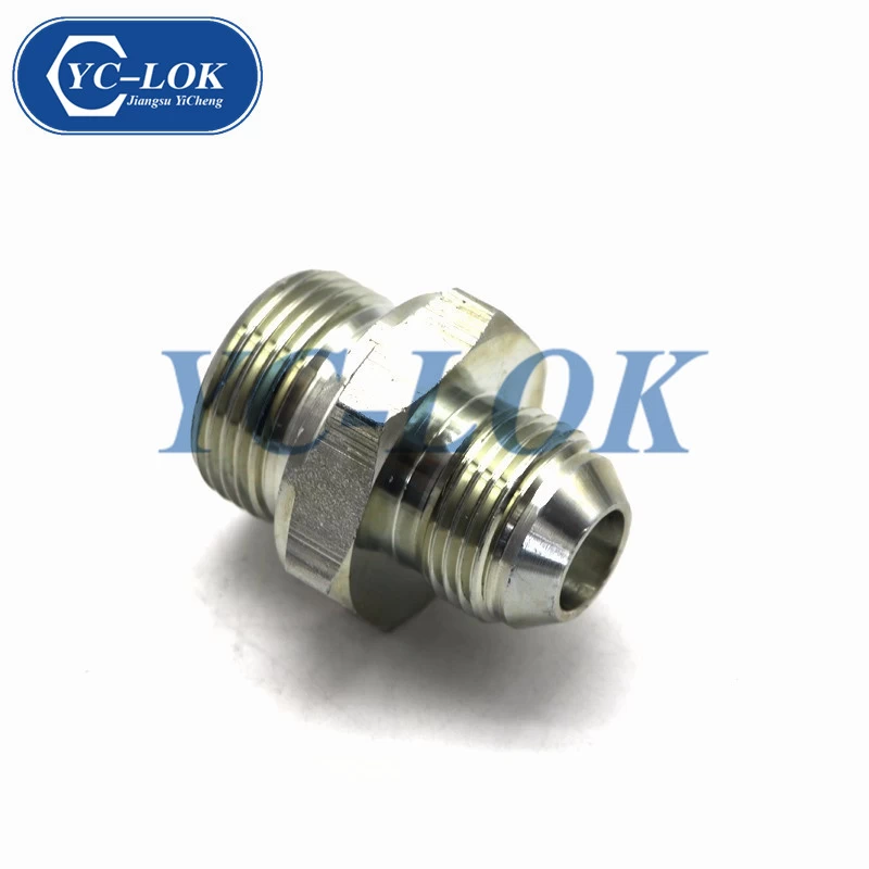 China Metric male carbon steel forged hydraulic adapter manufacturer