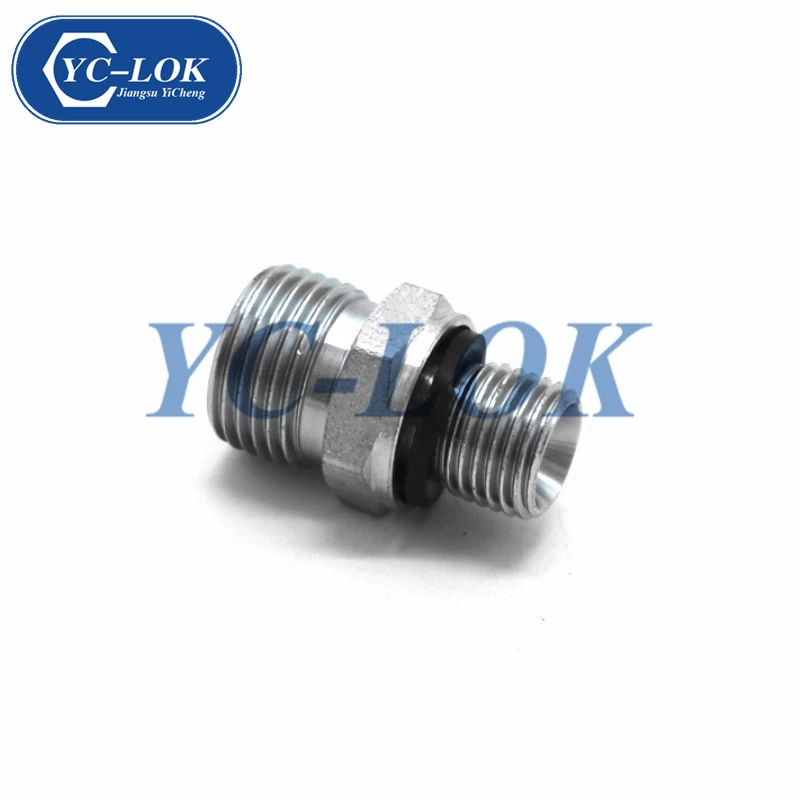 China Metric male carbon steel hot forged hydraulic adapter manufacturer