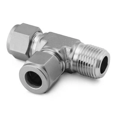 China SS-810-3-8TMT Stainless Steel Swagelok Tube Fitting Male Run Tee 34 in Tube OD x 34 in Male NPT x 34 in Tube OD manufacturer