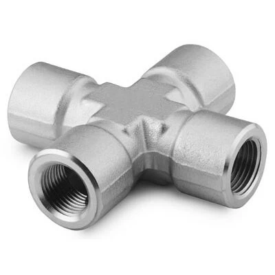 China Stainless Steel Pipe Fitting  Cross  14 in Female NPT manufacturer