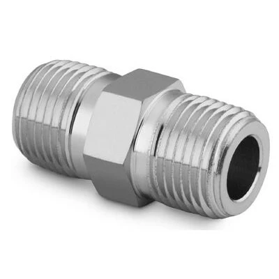 China Stainless Steel Pipe Fitting Hex Nipple 12 in  Male NPT manufacturer