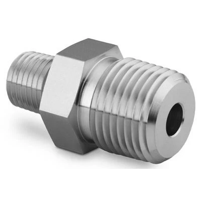 China Stainless Steel Pipe Fitting Hex Reducing Nipple 12 in Male NPT x 14 in Male NPT manufacturer