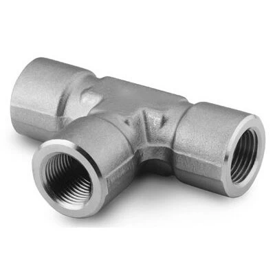 China Stainless Steel Pipe Fitting Tee 14 in Female NPT manufacturer