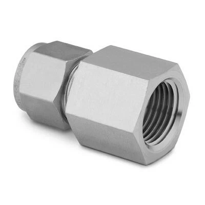 China Stainless Steel Swagelok Tube Fitting  Female Connector 14 in Tube OD x 14 in Female NPT manufacturer