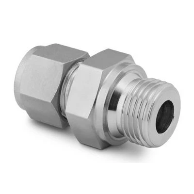 China Stainless Steel Swagelok Tube Fitting Male Connector 12 in Tube OD x 12 in  Male ISO Parallel Thread Straight Shoulder manufacturer