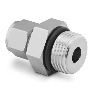 China Stainless Steel Swagelok Tube Fitting  Male Connector 14 in  Tube OD x 716-20 Male SAEMS Straight Thread manufacturer
