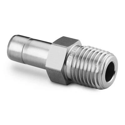 China Stainless Steel Swagelok Tube Fitting Male Tube Adapter  14 in  Tube OD x 14 in  Male NPT manufacturer