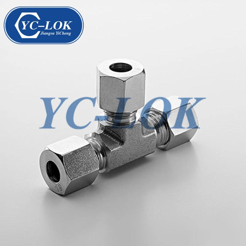 China Stainless steel 316 3 way equal union tee for tube connector manufacturer