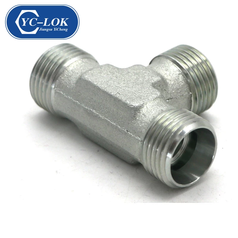 China Steel Male To Male Thread Tee Adapter manufacturer