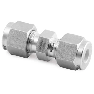 China Swagelok code SS-810-6 straight  cutting ring tube fittings manufacturer