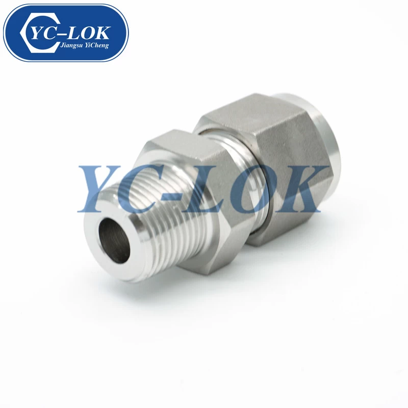 China Swagelok type stainless steel reducer tube adapter with swivel nut manufacturer