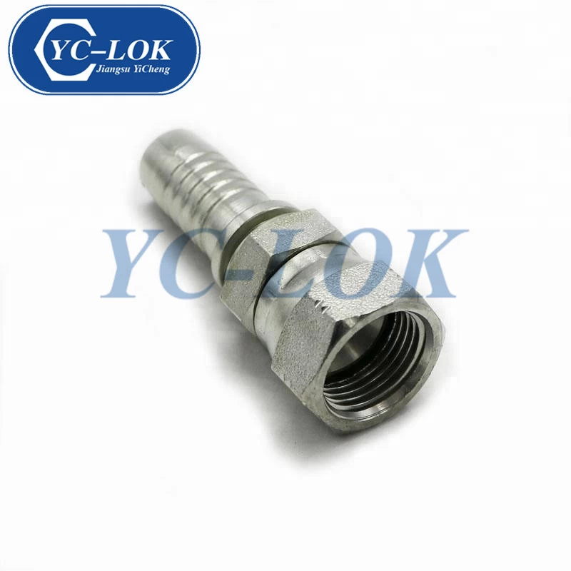 China YC-LOK Hydraulic nipple JIC Female double hex hose fittings manufacturer