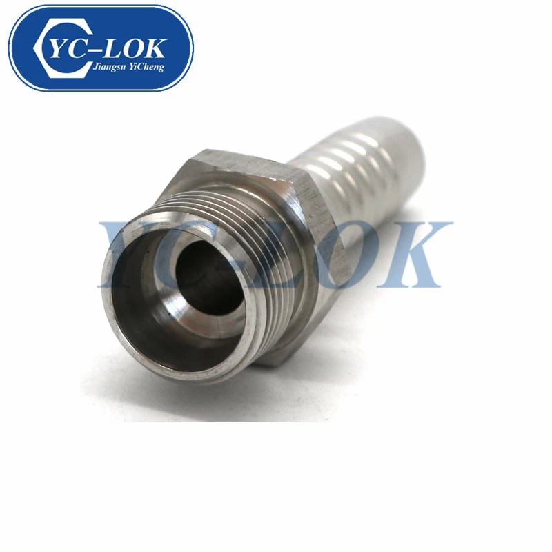 China stainless steel metric thread male hydraulic hose fittings manufacturer
